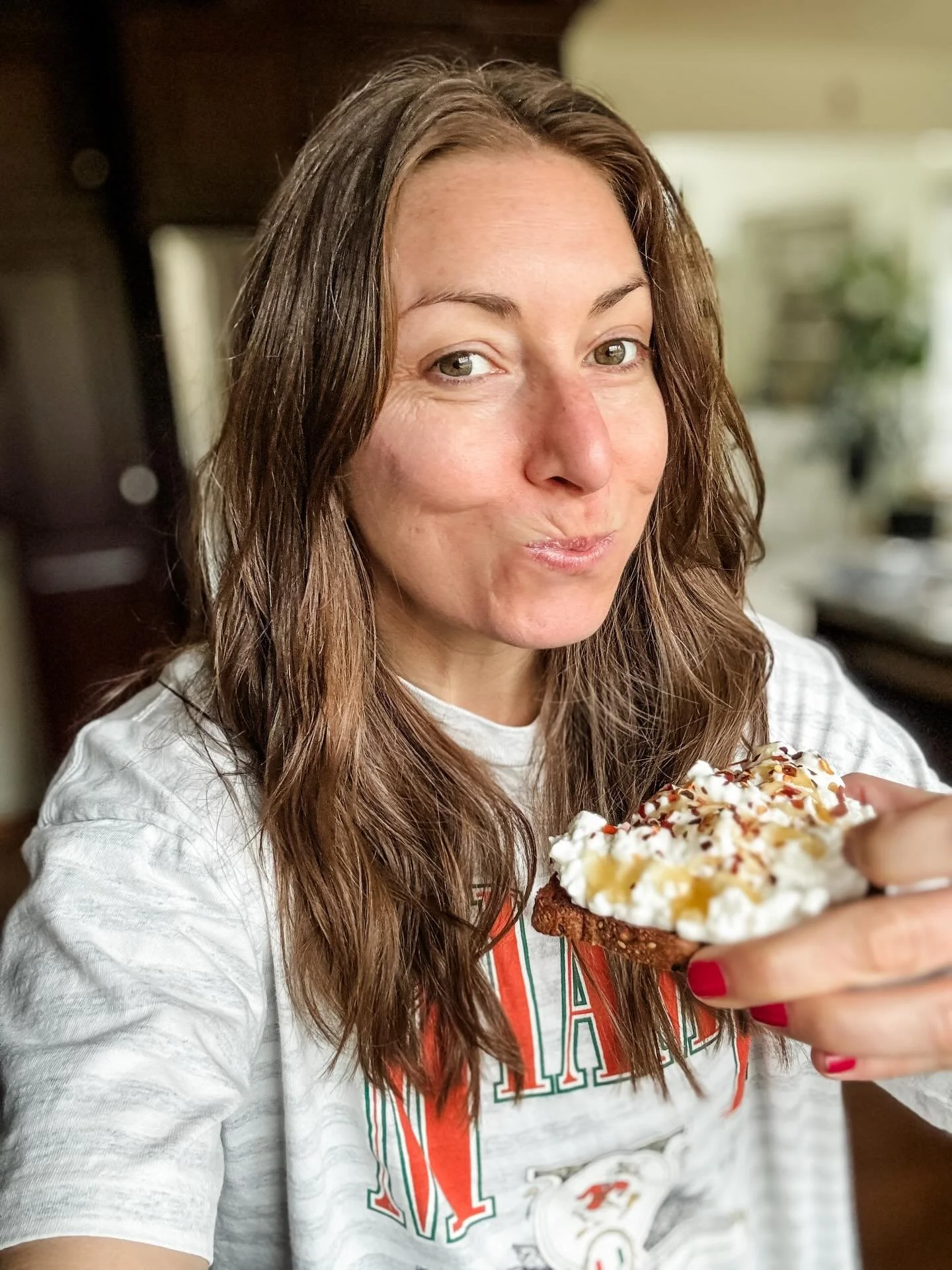 Them: Where&rsquo;s your favorite place to have breakfast?

Me: Standing at the kitchen sink watching the birds.

Yes, I&rsquo;m still eating cottage cheese toast, not because the internet said I should but because I love it. Every. Single. Day.

Top