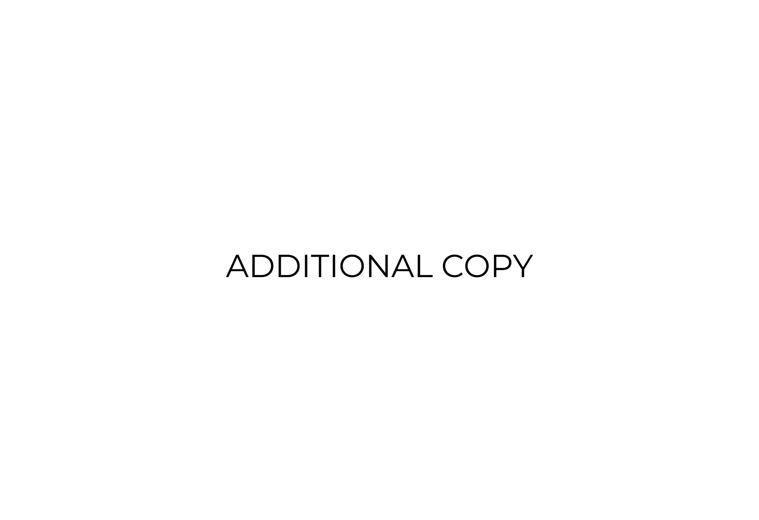 ADDITIONAL COPY