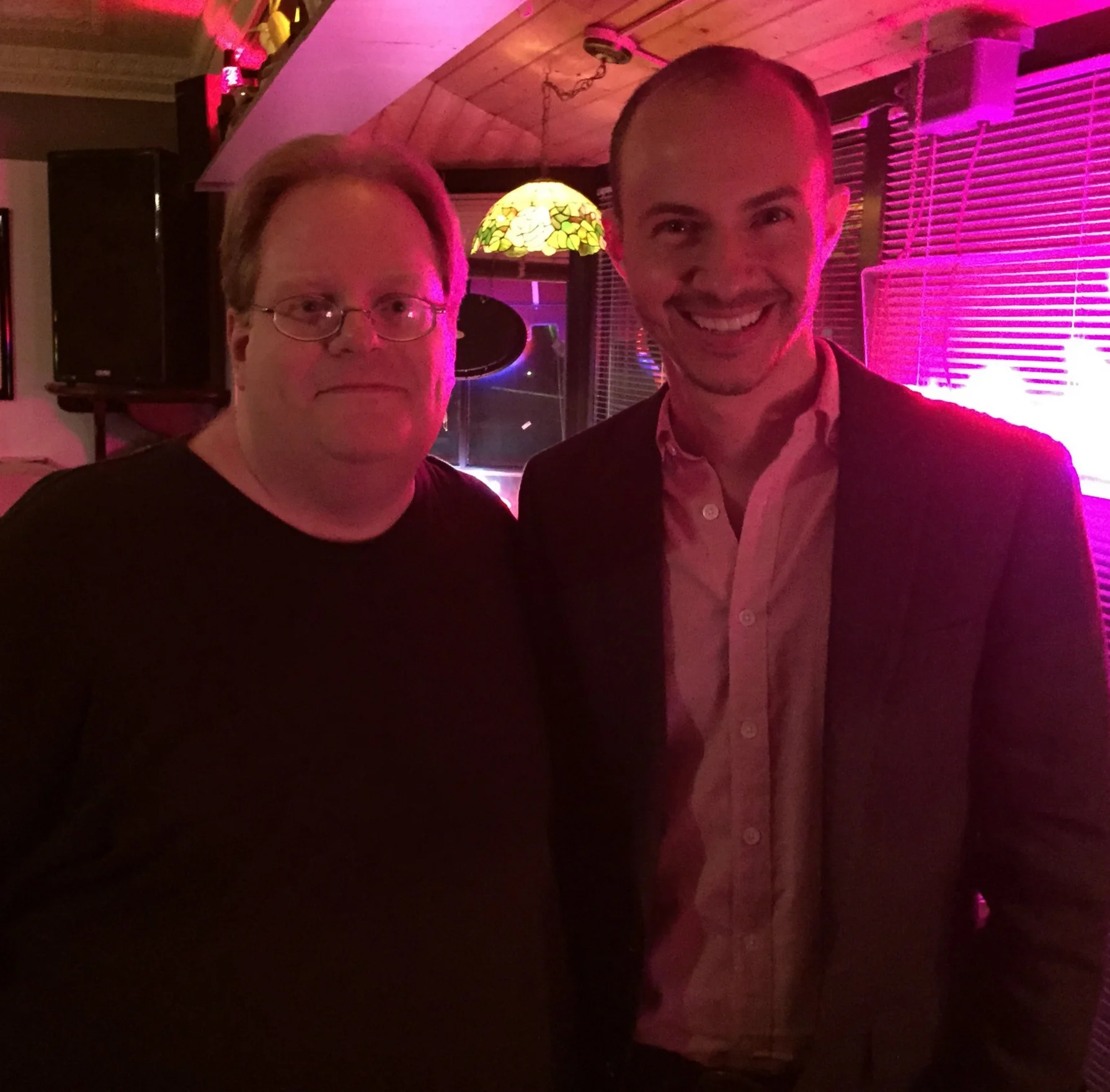 Collin Kelley and Steven Reigns at Ugly Mug reading in 2015