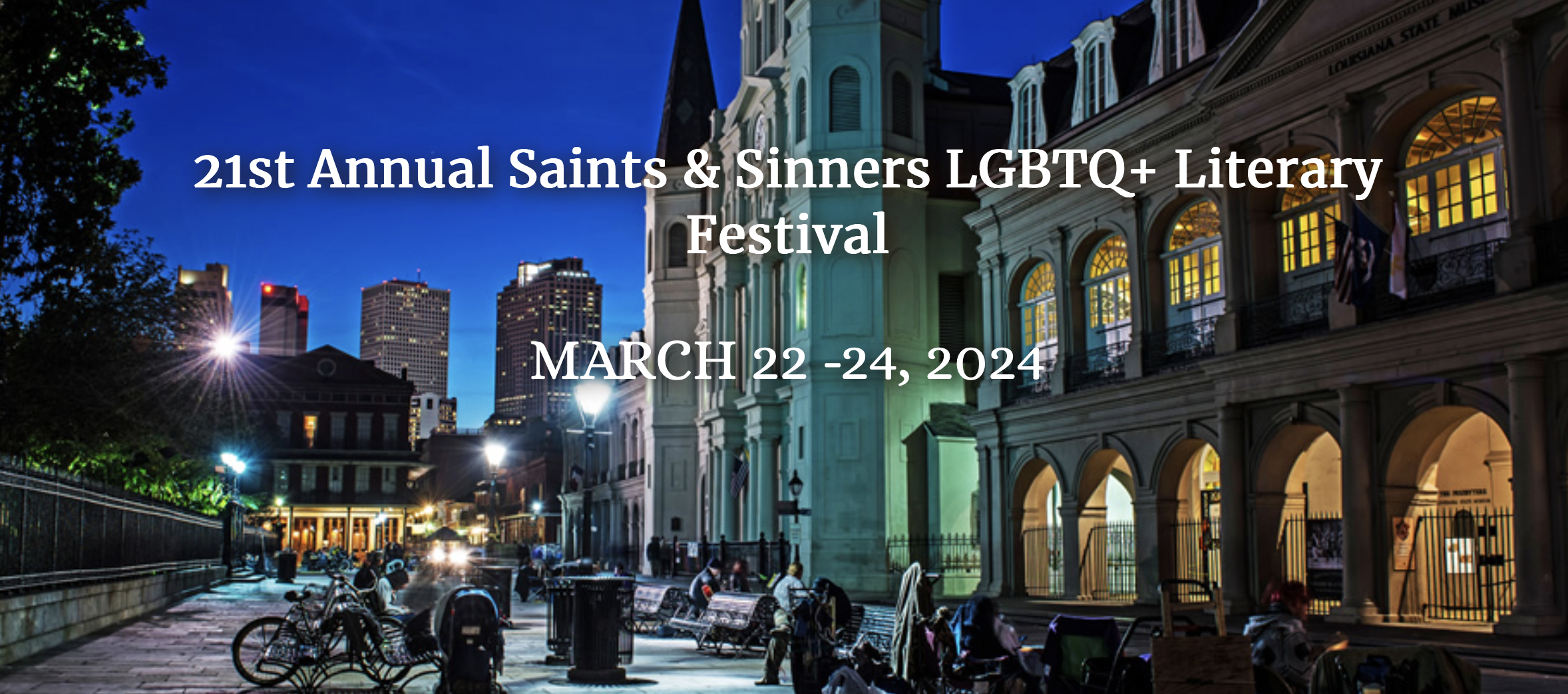 Participating in three panels at Saints and Sinners