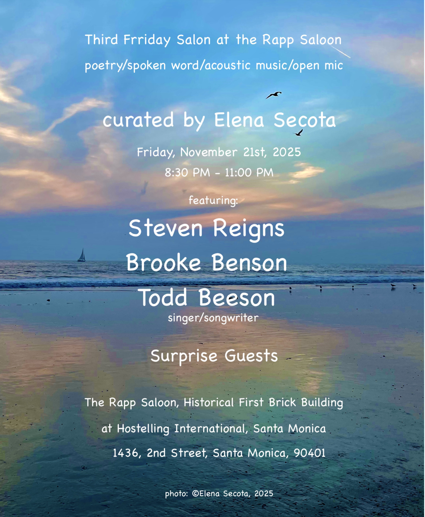 Reading at ﻿Rapp Saloon