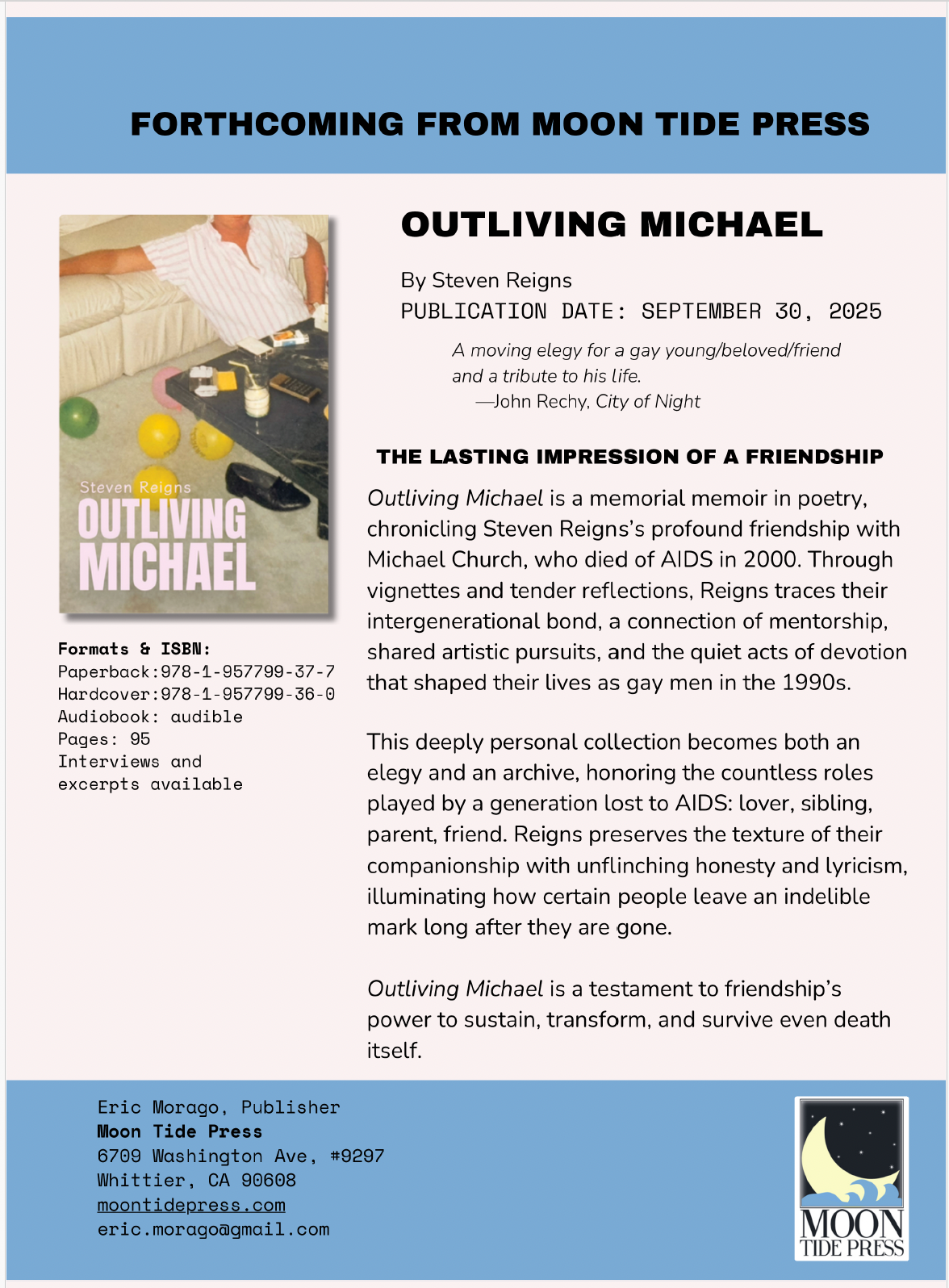 Click to download Outliving Michael Press Release