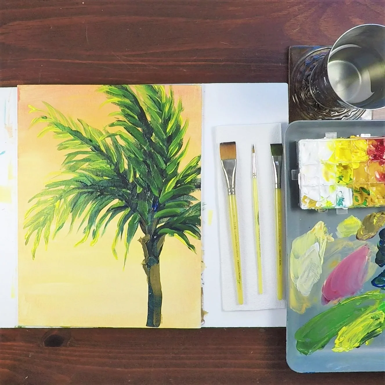 Palm Tree in Acrylic