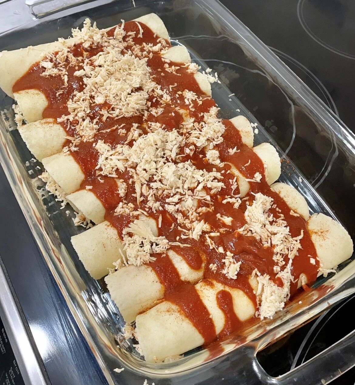 Easy + Healthy Weeknight Meal: Chicken Enchiladas