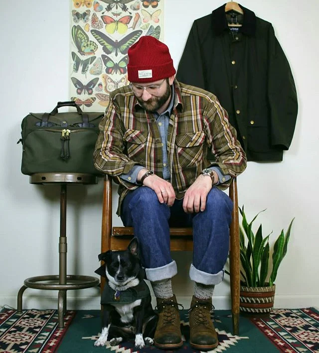 Mike the dog and I are both wearing our @barbour  jackets today.
.
Tap for brands.
.
#wdywt #wiwt #waywt #whatiworetoday #fwis #fromwhereistand #dapper #stylegram #gqstyle #styleinspiration #menwithstyle #selvedge #mensguide #malestyle #styleguy #cla