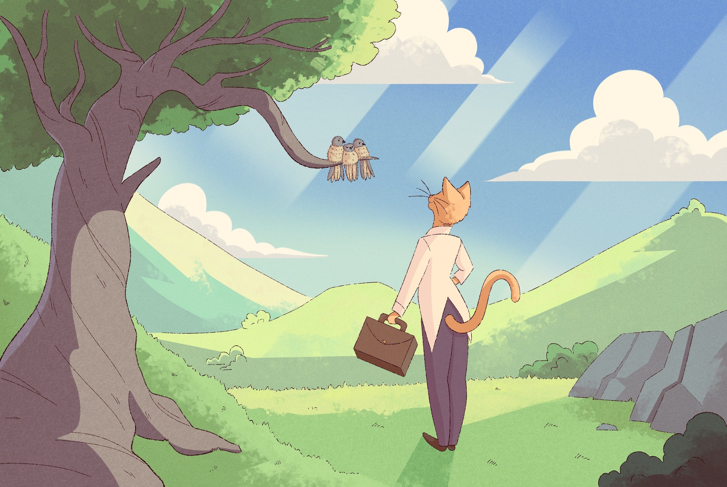 The Cat and the Birds