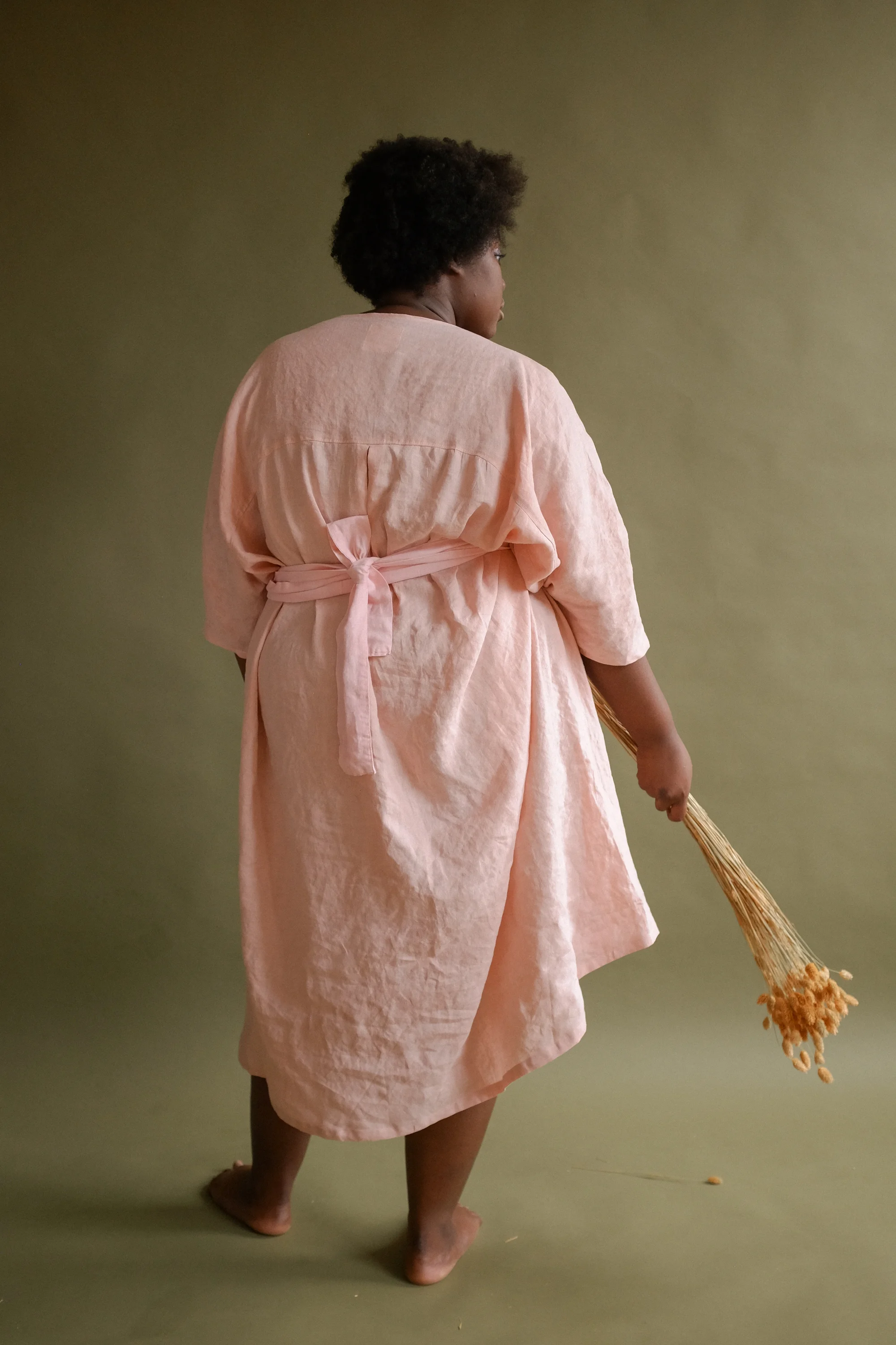 The Holly Hock Chore Dress In Linen  The Perennial Closet