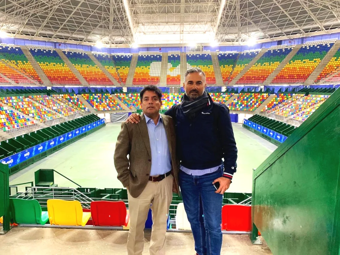 Nicola Genchi Visita el Estadio Elegido para los WSG 2021