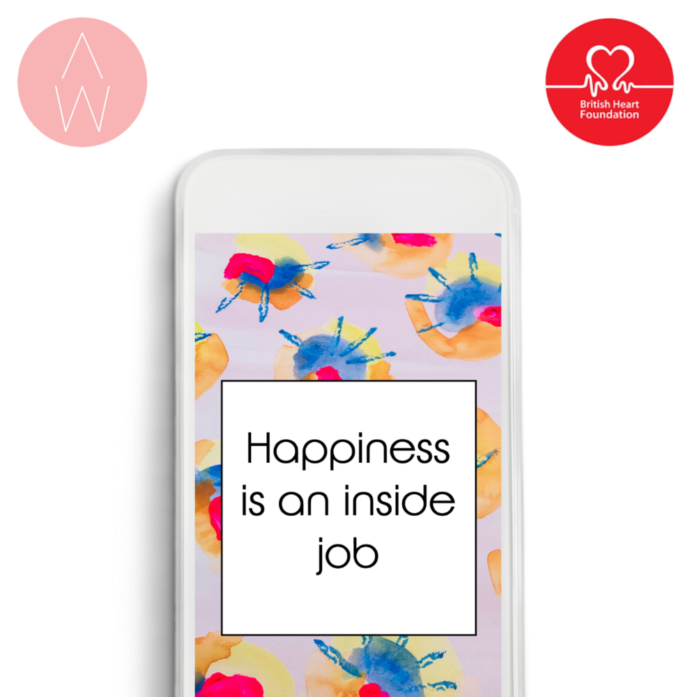 Happiness' Phone Wallpaper — Action Woman