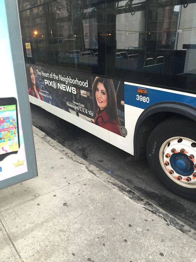 Tamsen Fadal Bus Ad