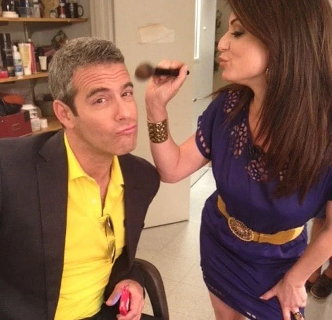 Andy Cohen and Tamsen Fadal