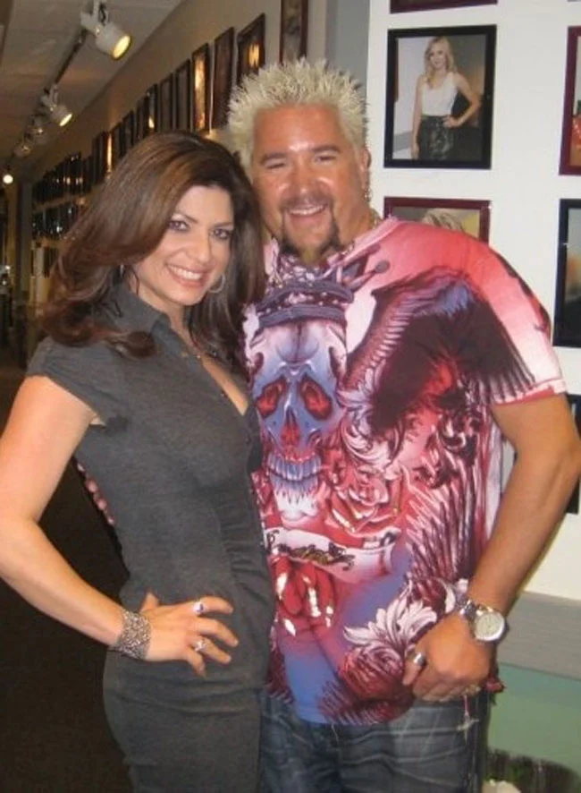 Tamsen Fadal and Guy Fieri