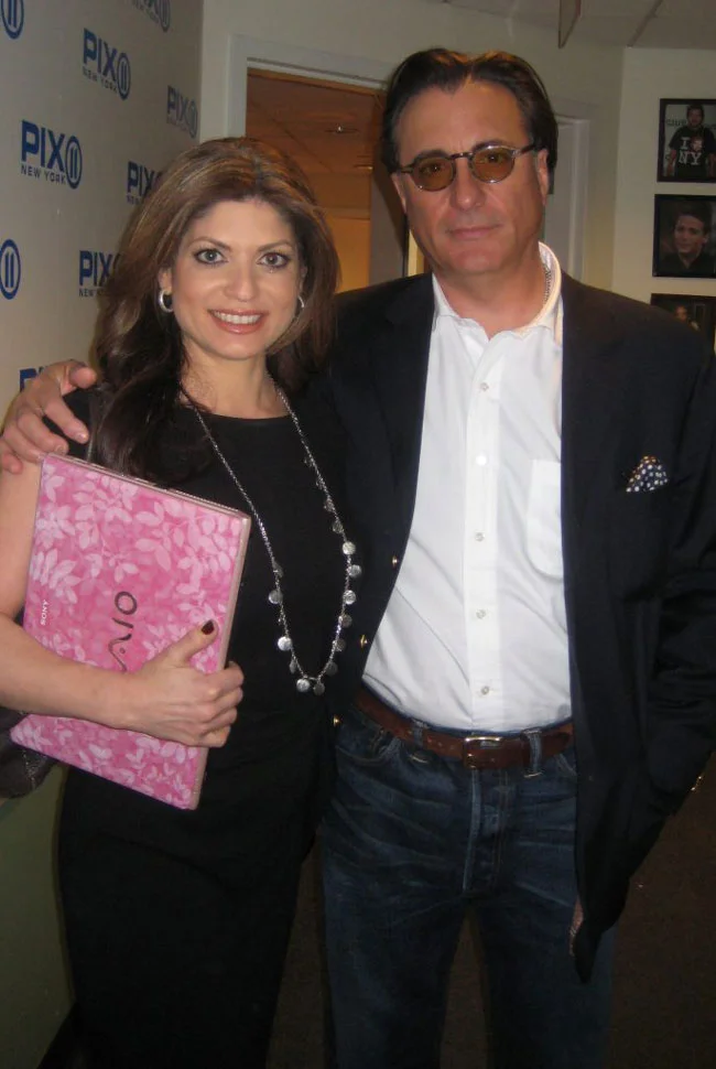 Andy Garcia with Tamsen Fadal