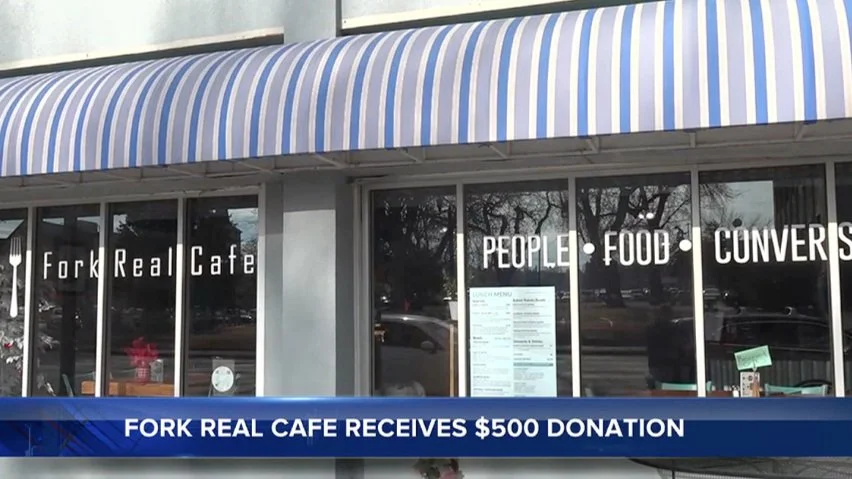 St. Thomas More and Rapid City mayor donate $500 to Fork Real Cafe