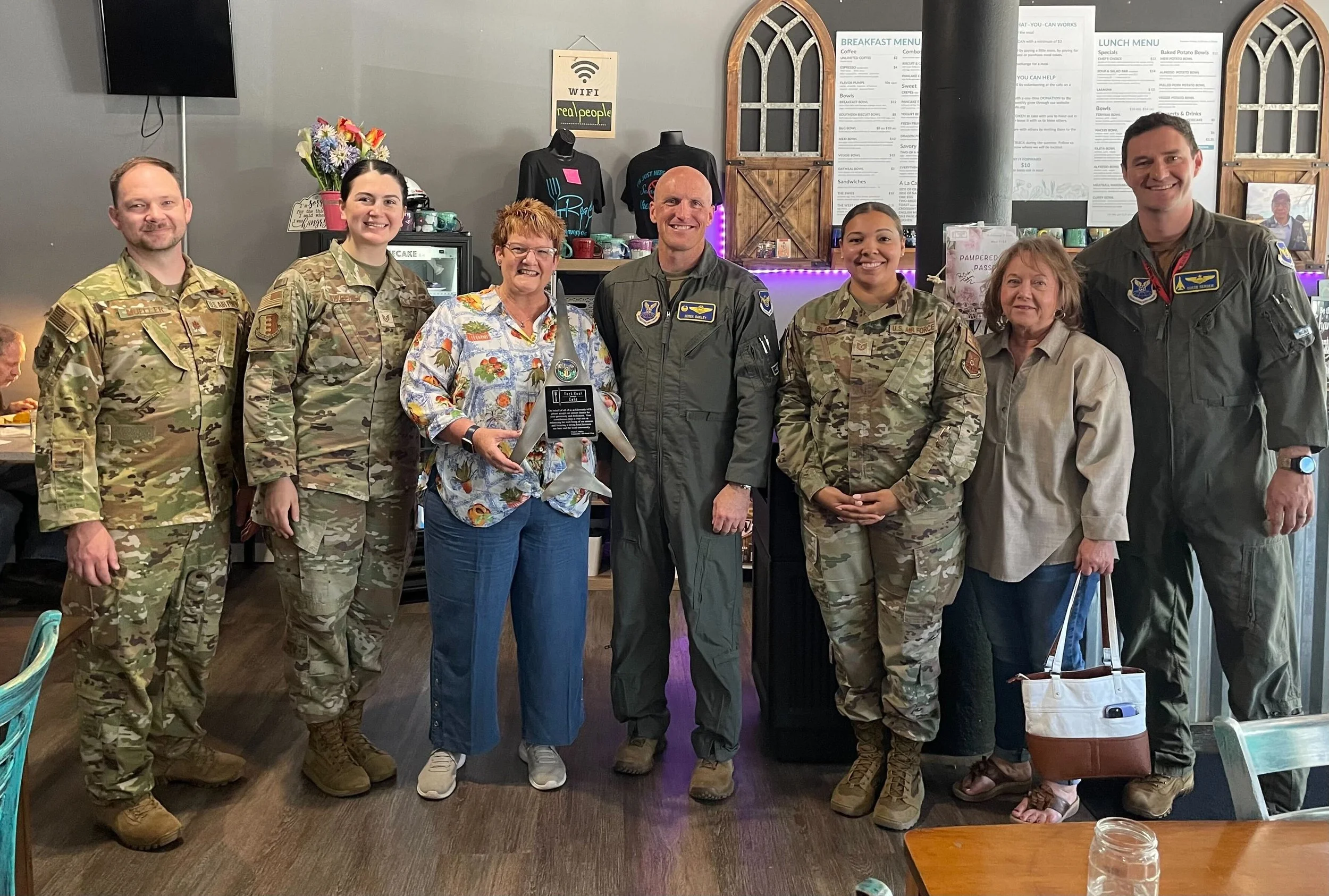 Fork Real Community Café Receives Community Award From Ellsworth AFB