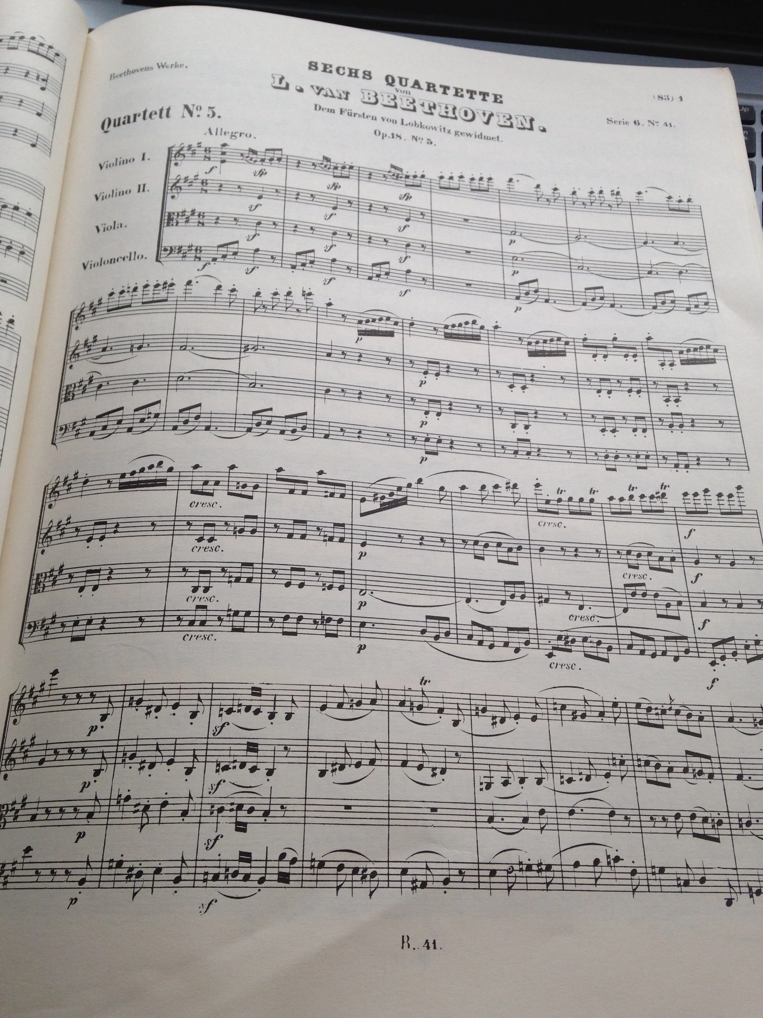 The Beethoven String Quartet Project: Op. 18, no. 5