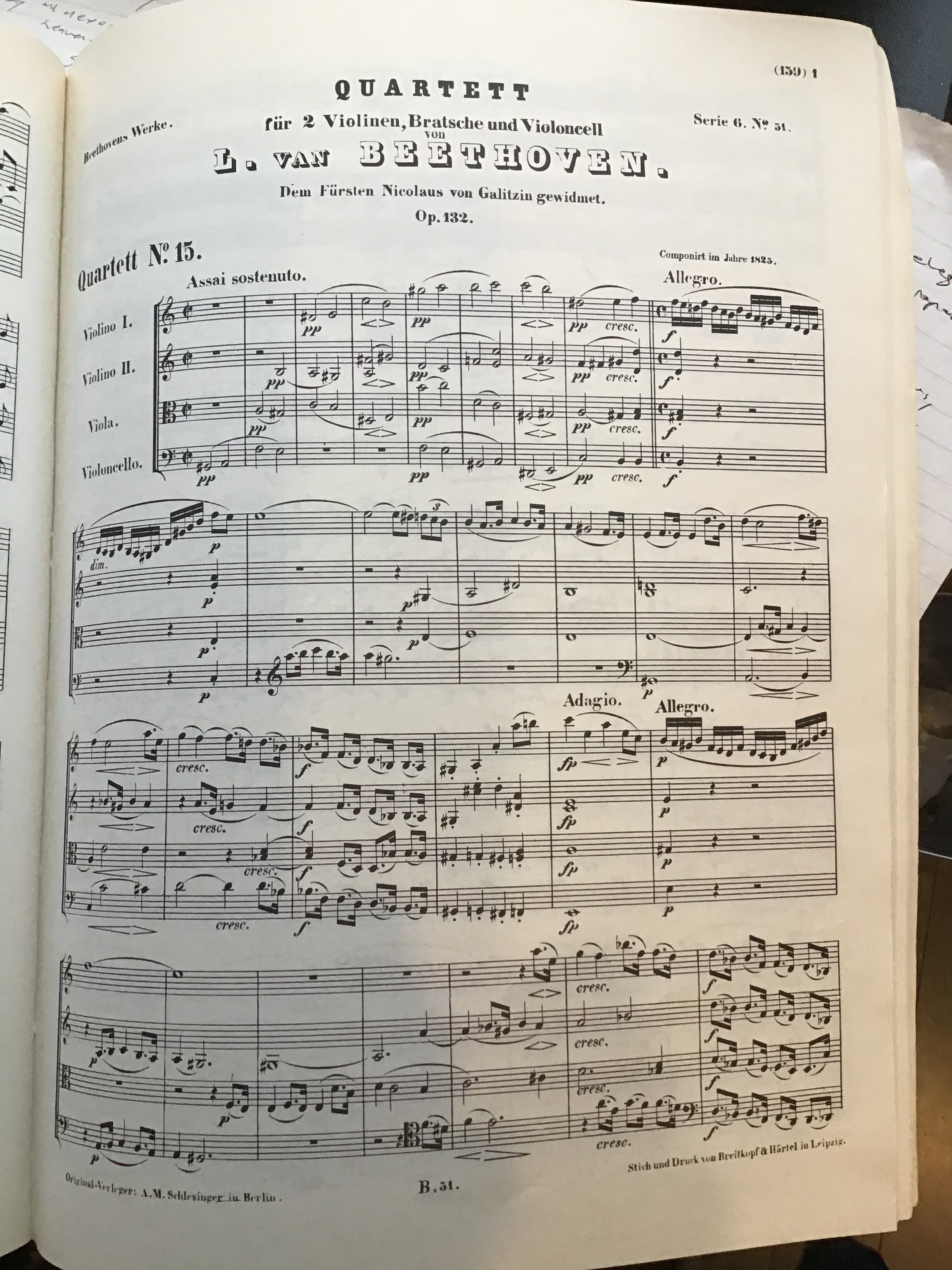 The Beethoven String Quartet Project: Op. 132