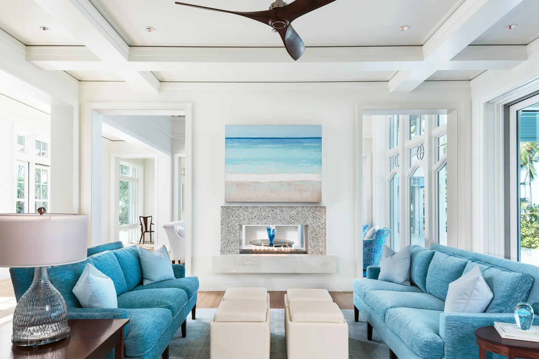 Coastal Transitional Family Room