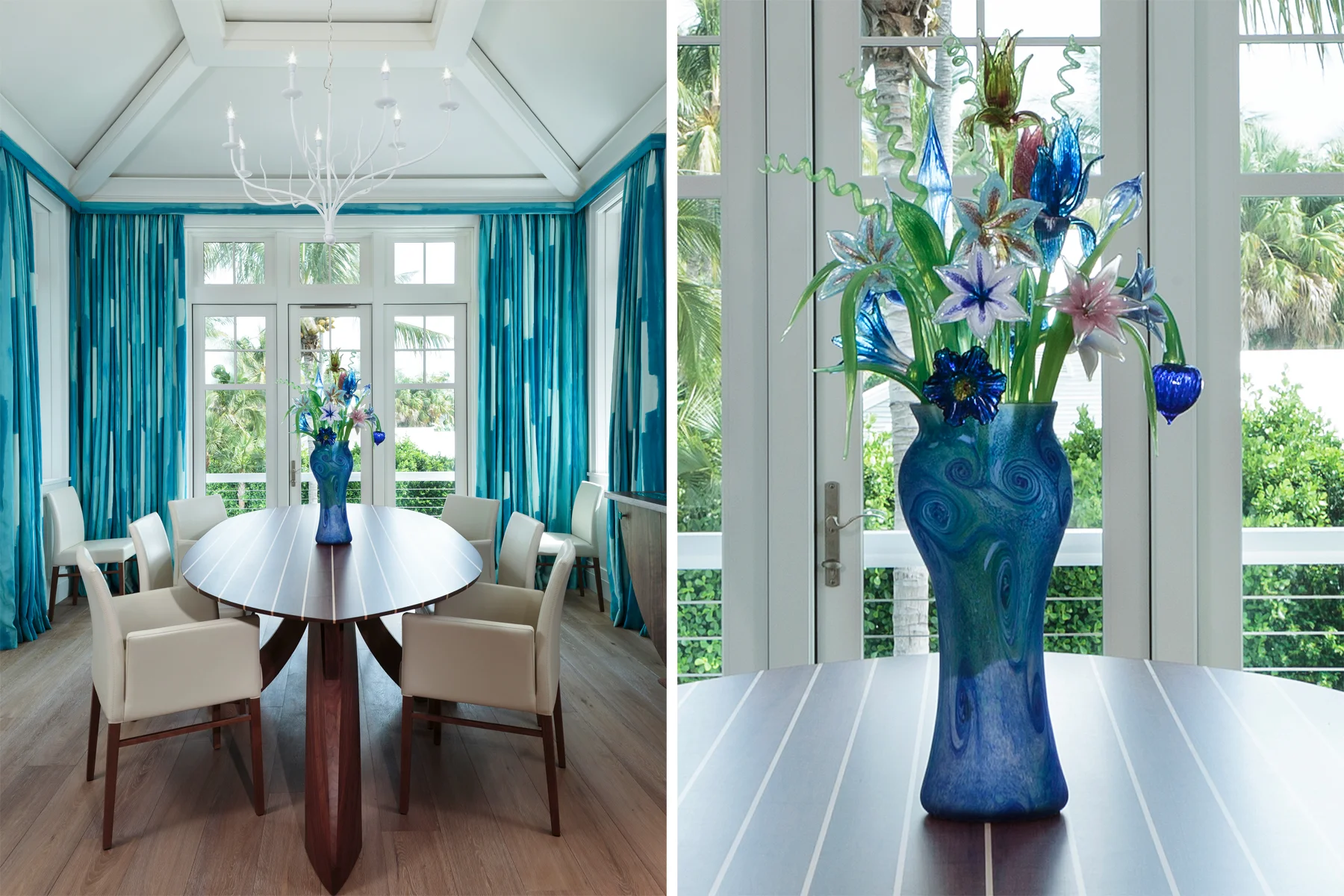 Coastal Transitional Dining Room