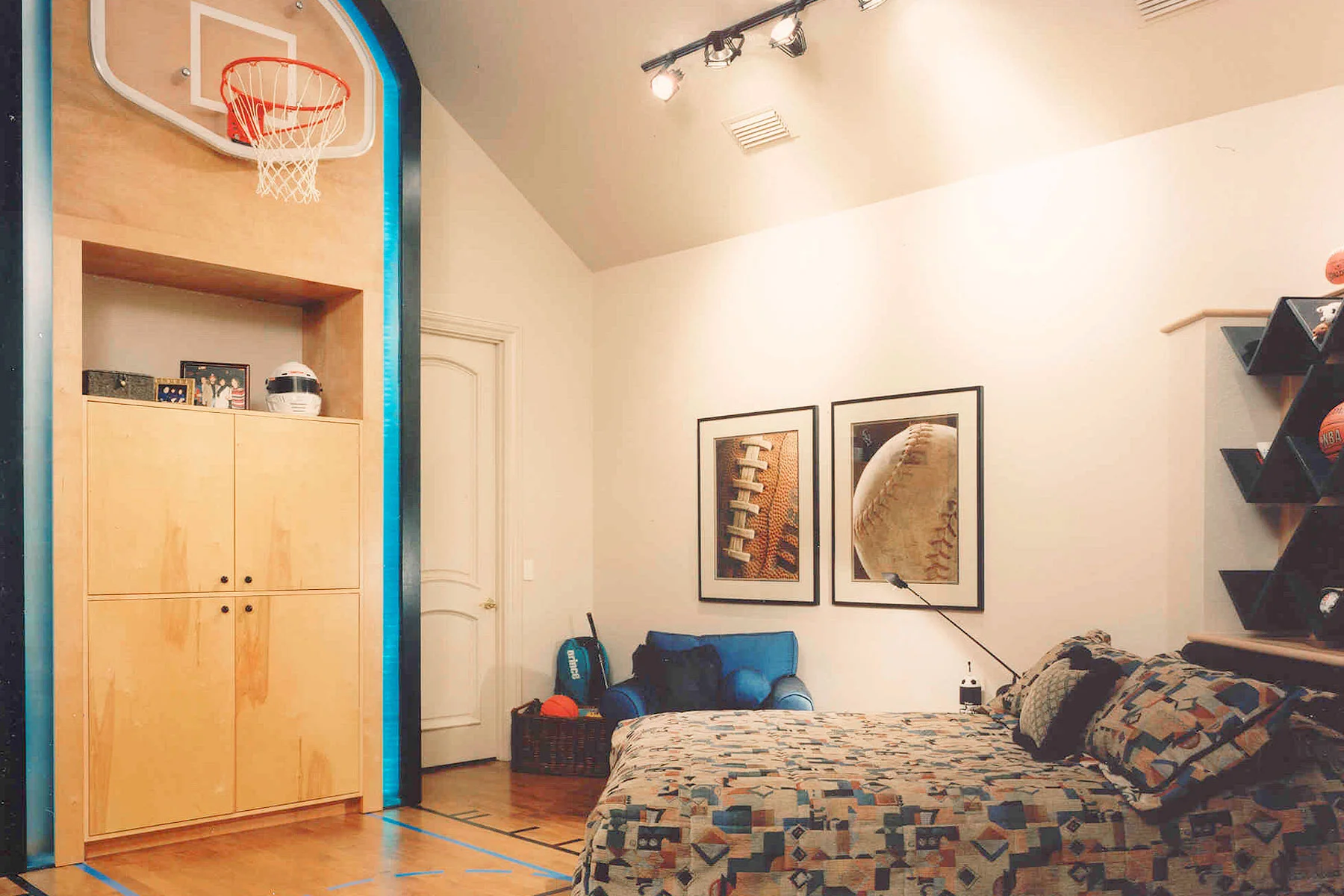 Playful Basketball Inspired Bedroom