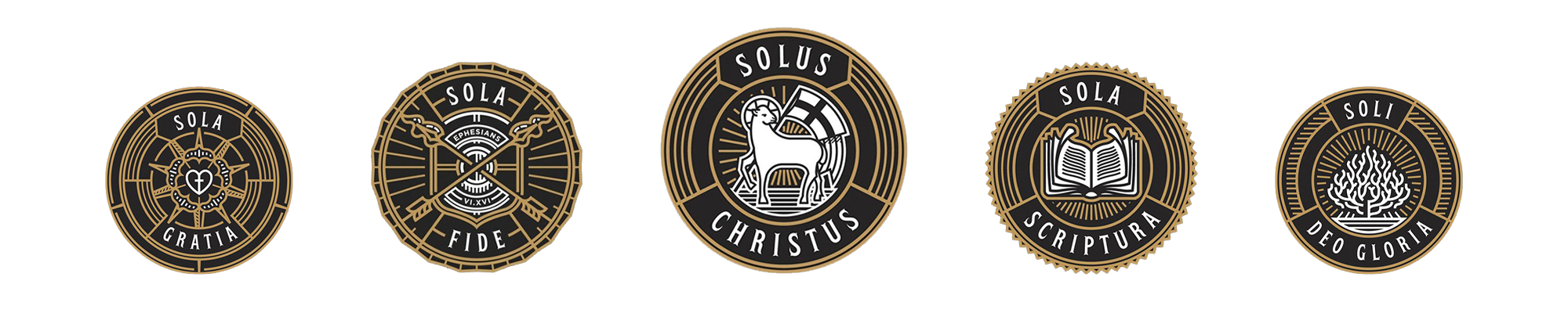The Five Solas: Sola Gratia, Sola Fide, Solus Christus, Sola Scriptura, and Soli Deo Gloria