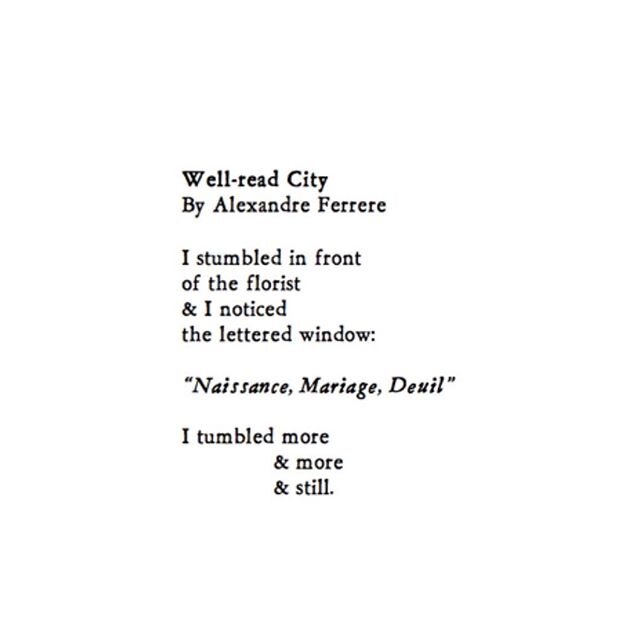 well-read city by alexandre ferrere ✨ from issue 2 (!!) which will be available for purchase very soon! #literaryjournal #literarymagazine #poem #poetry #new #newpoem #readme #poetrycommunity #poetsofinstagram #poetryofinstagram