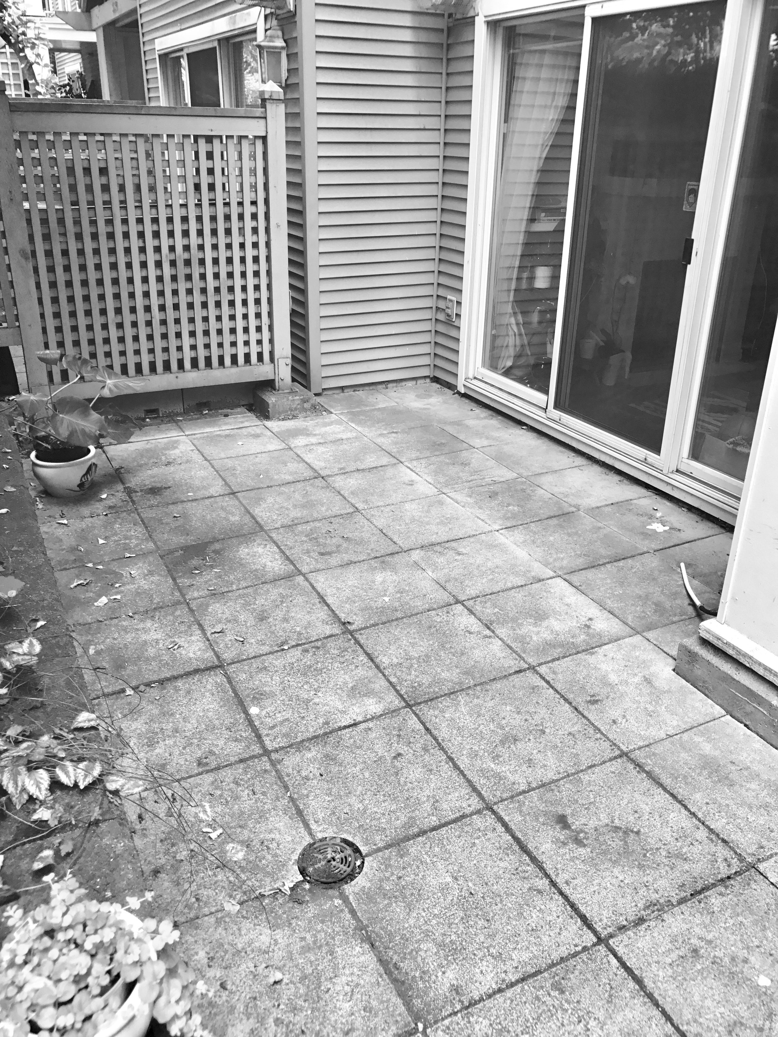 BEFORE: Westside patio