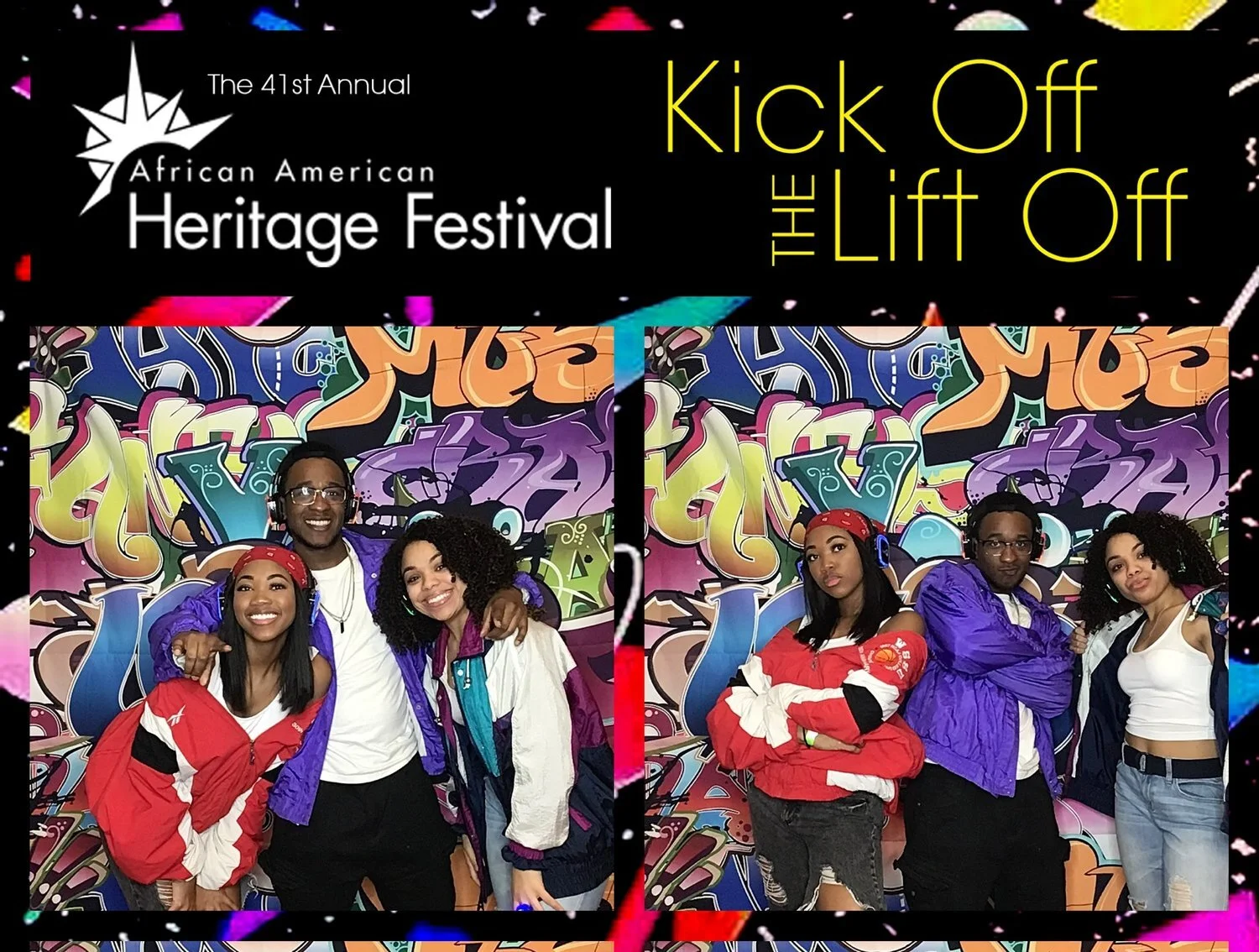 Black x Bold editors Kaleyn Sanders, Daniel McNatt, and Arianna Horton pose at the 41st African American Heritage Festival kick-off event on Thursday March 22nd, in the Ohio Union, Columbus, OH. (Courtesy of African American Heritage Festival)