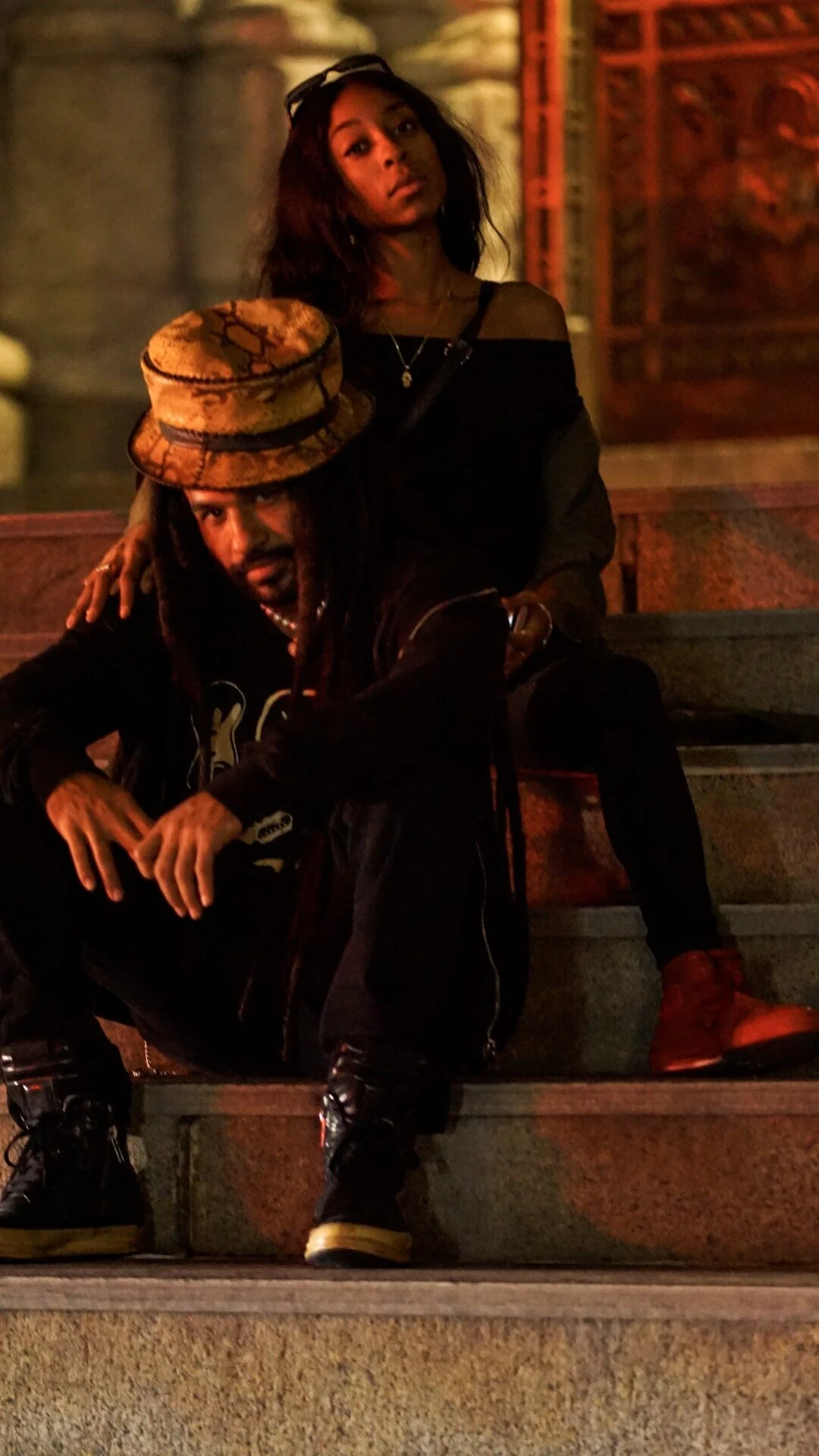 On the Steps With It