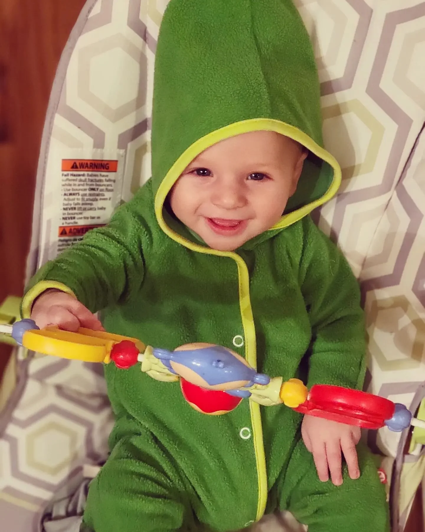 Pretty much my favorite thrift store score of Molly's recently... the outfit, not the baby.