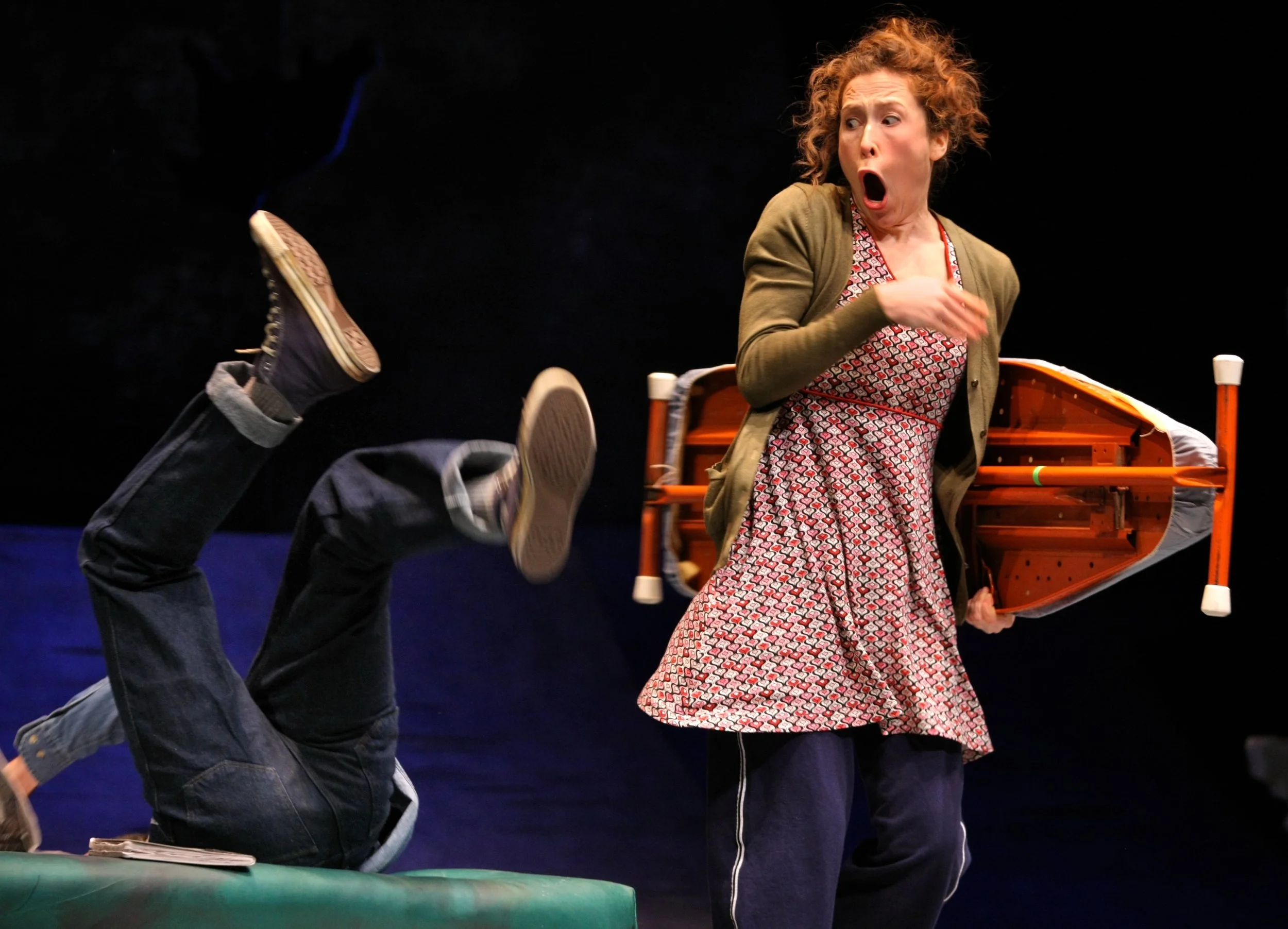 David Mason and Alexis McGuiness in “This Hurts” from ALMOST, MAINE by John Cariani, directed by Skip Greer at Geva Theatre Center (Rochester, NY), 2010. Photo courtesy Ken Huth.
