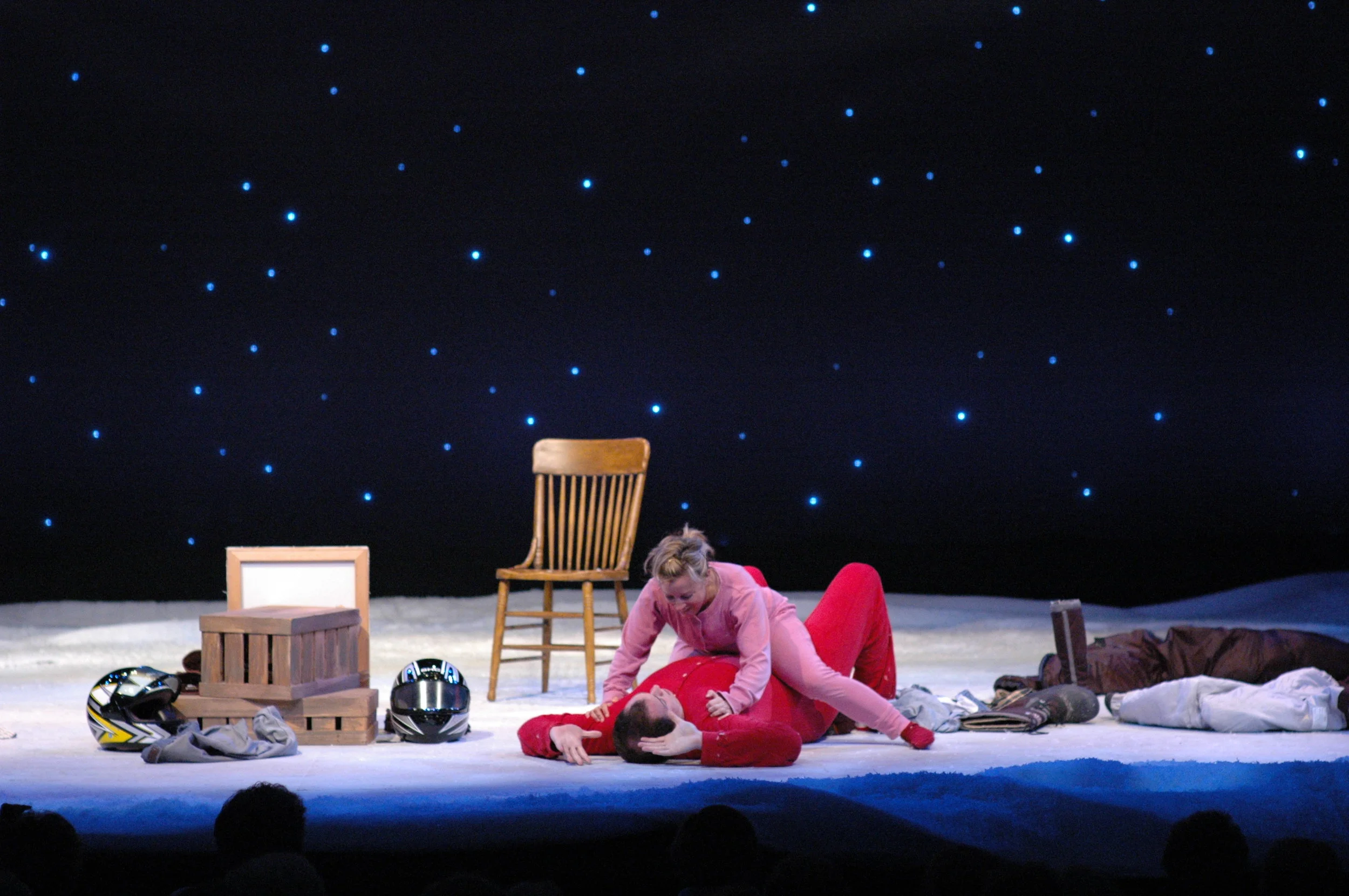  Michelle Damato and John Paul Driscoll in “Seeing the Thing” from ALMOST, MAINE by John Cariani, directed by Christopher Clavelli at Florida Repertory Theatre, Fort Meyers, Florida, 2007. 