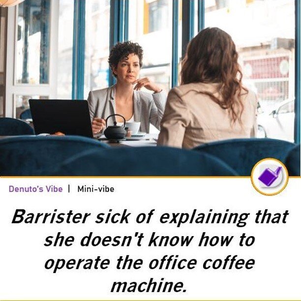&quot;HAHAHAHA&quot;, she said with a slightly crazed look. &quot;Do I look like an exhausted, overworked, highly-caffeinated hospitality worker?&quot;