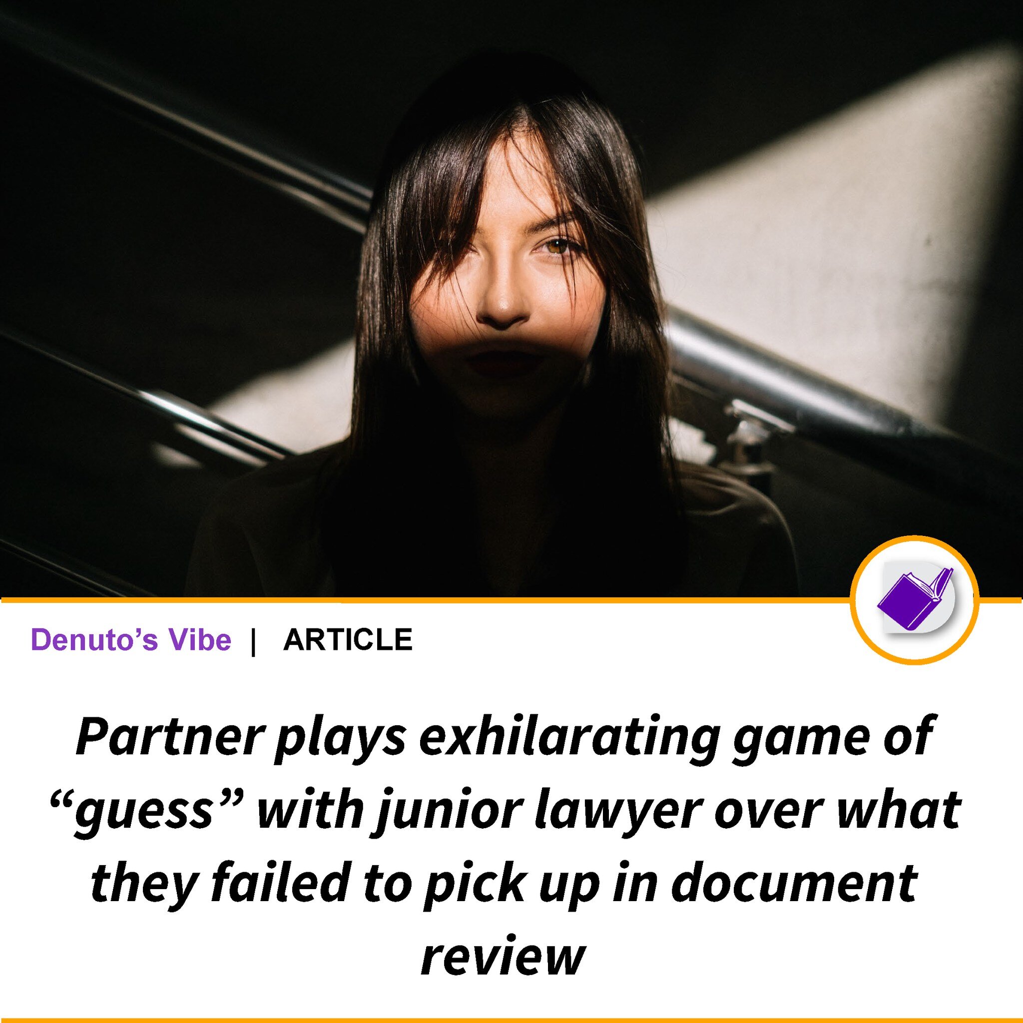 NEW ARTICLE!

They're creeping to your desk; they're eating your mistakes up... find out what the partners are up to now in this spooky article.

https://www.thelegalforecast.com/partner-plays-an-exhilarating-game-of-guess-with-a-junior-lawyer-over-w