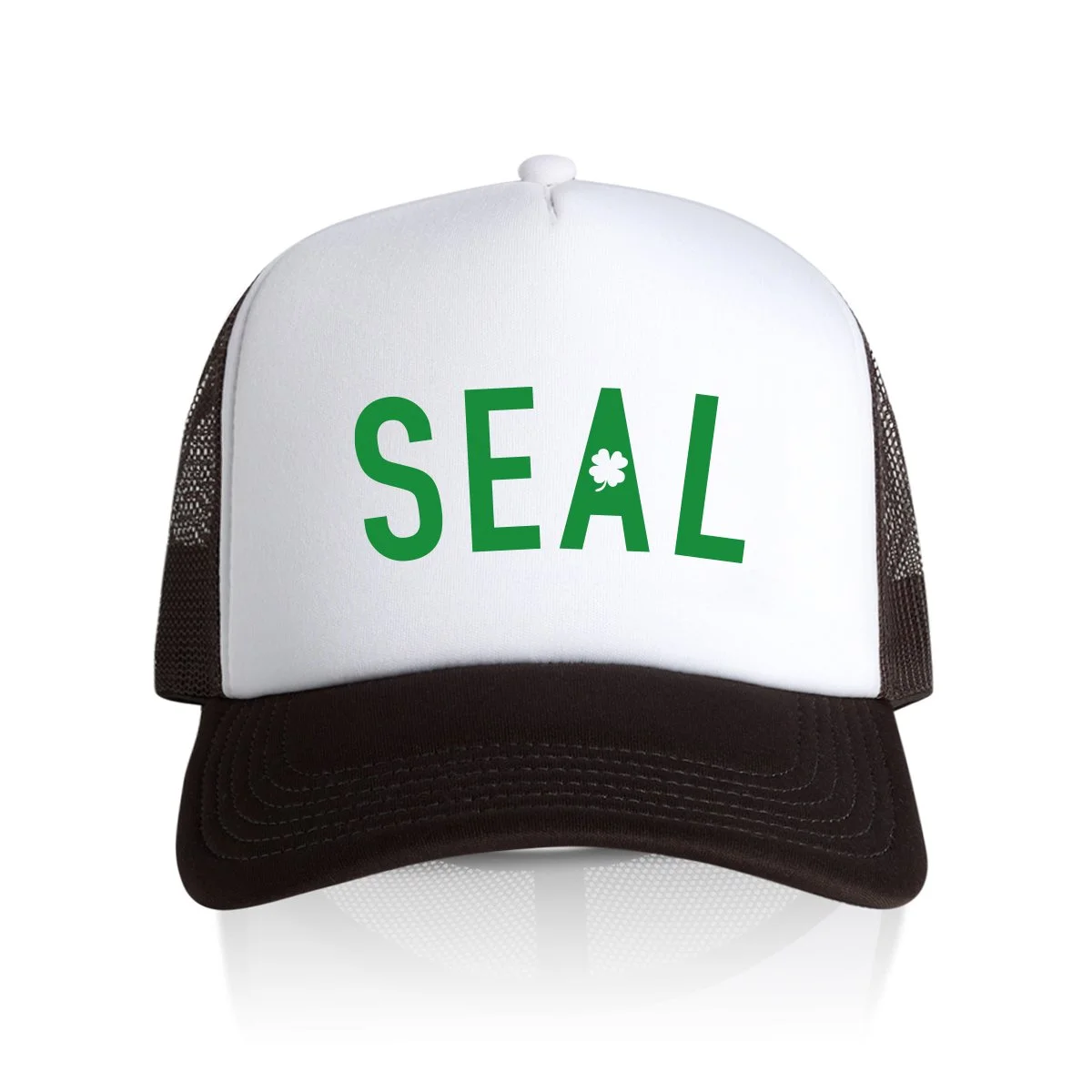 Shamrock Trucker - White / Black