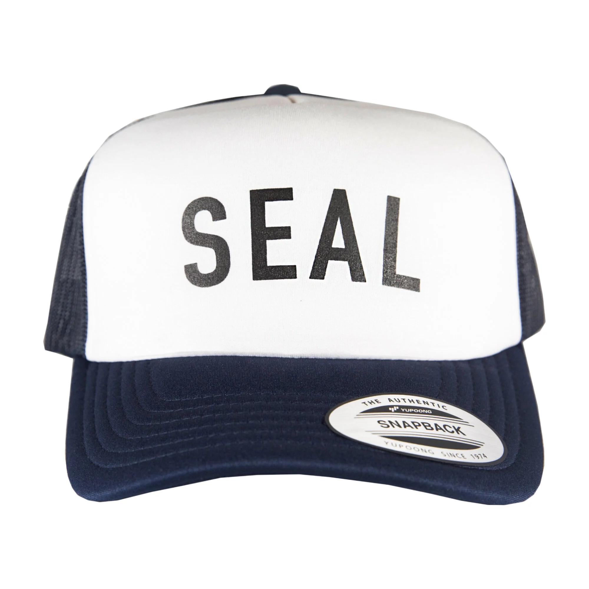 Seal Foam Trucker - White / Navy