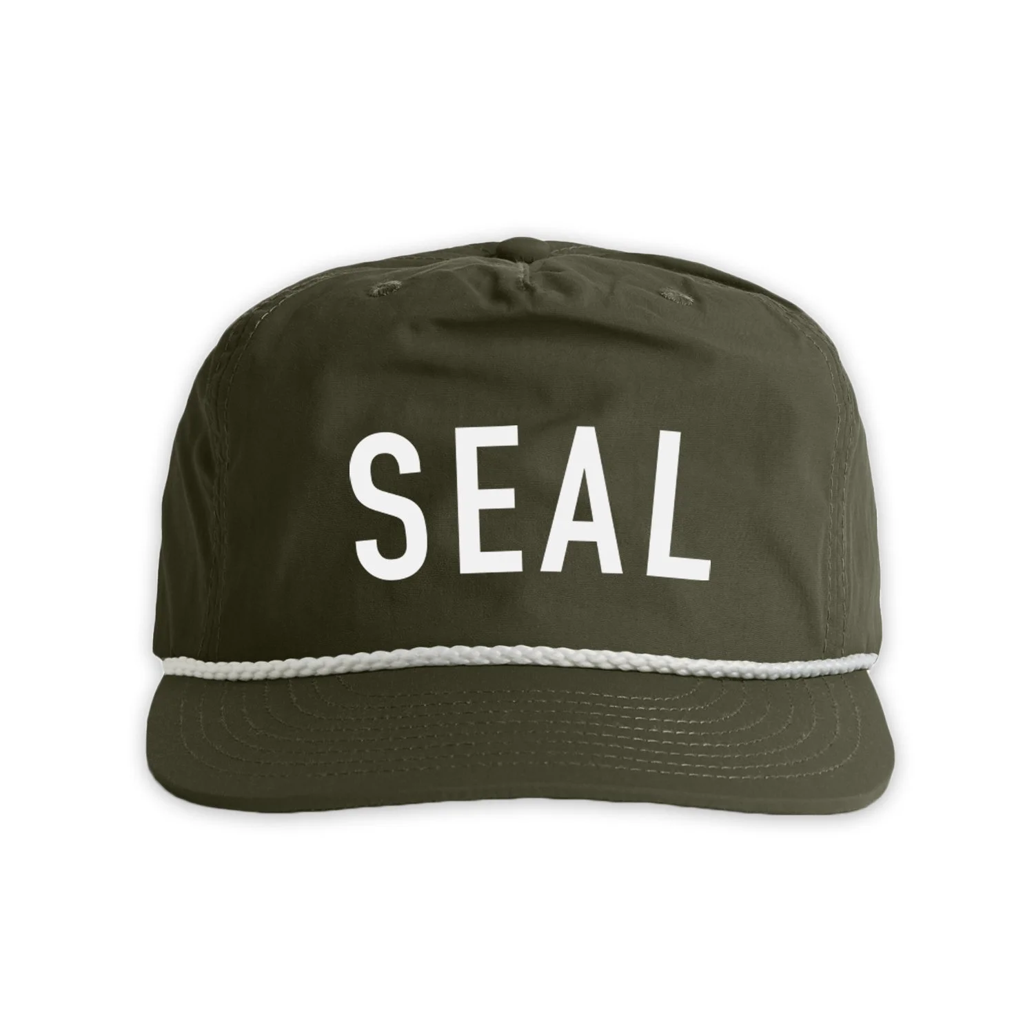 Seal Surf Rope Cap - Army Green / White