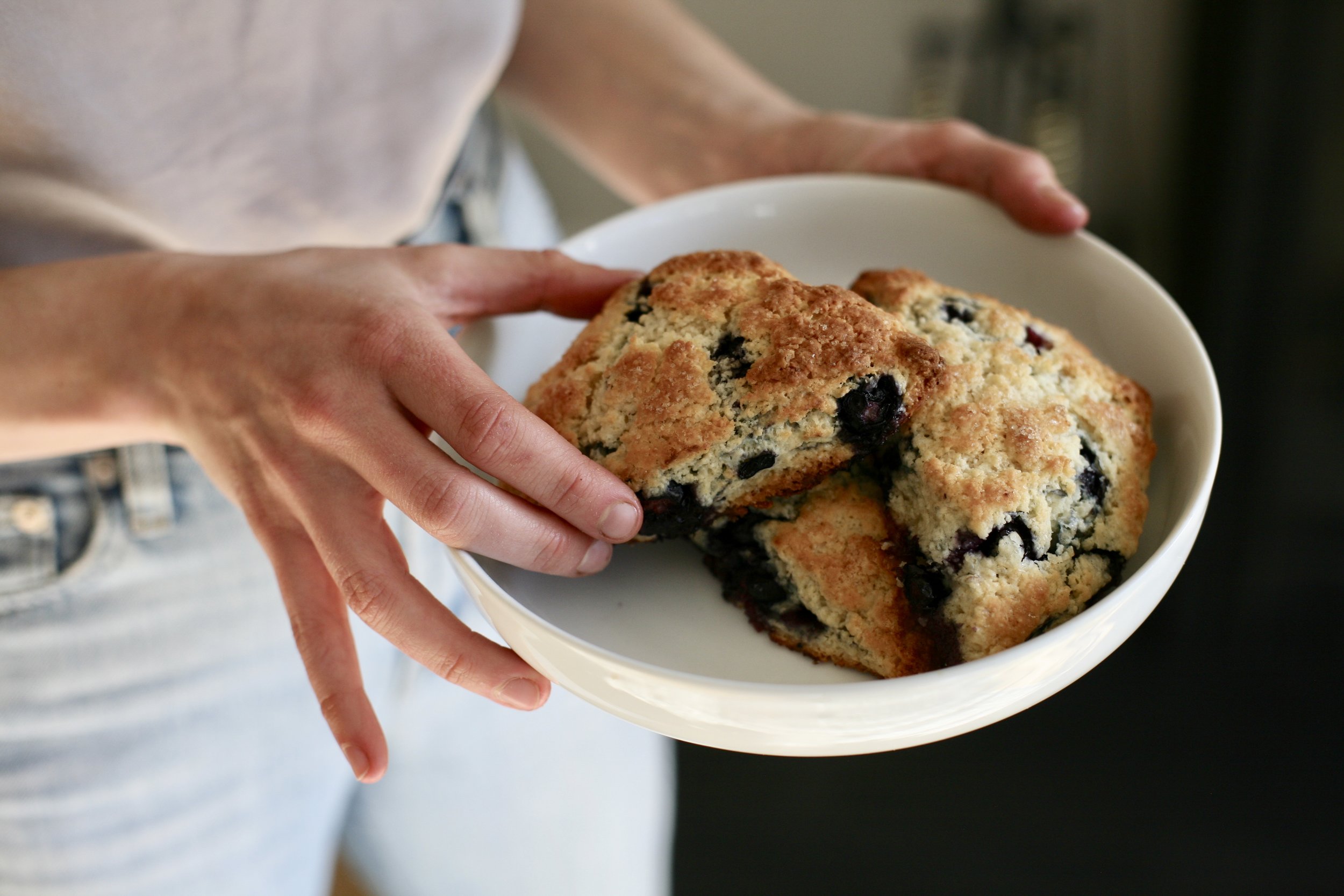 Blueberry Scones with Lemon