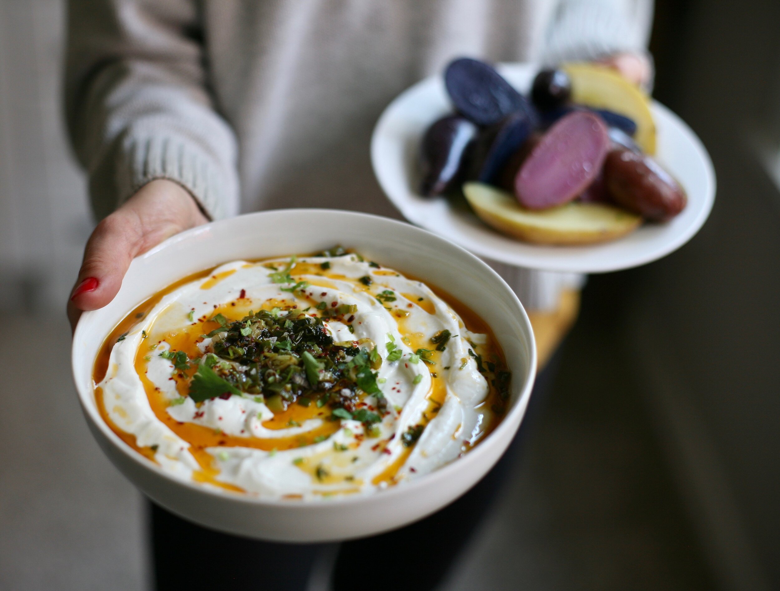 The Dip: Labneh with Chili Oil 
