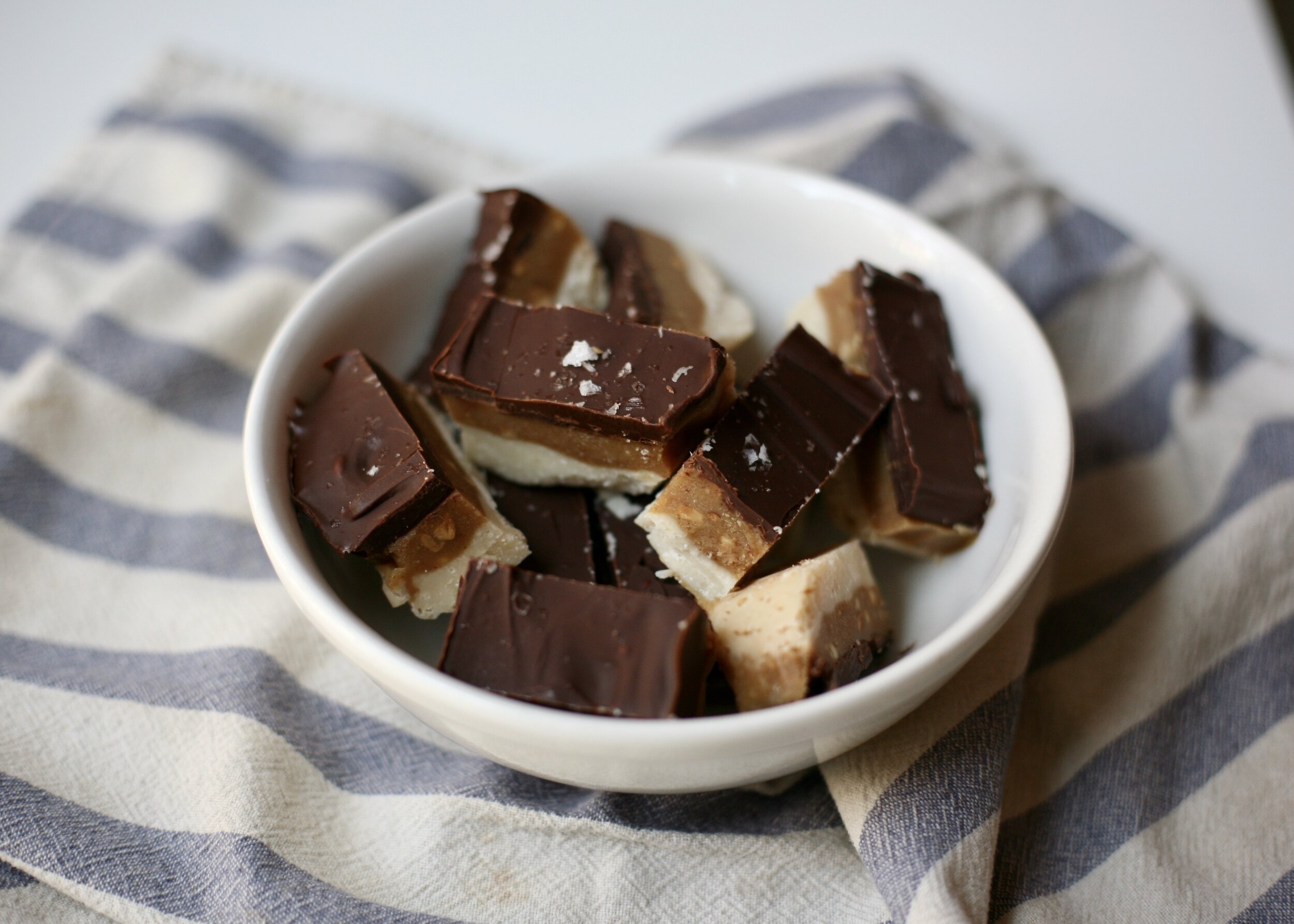 Rachael's Good Eats Homemade Twix Bars