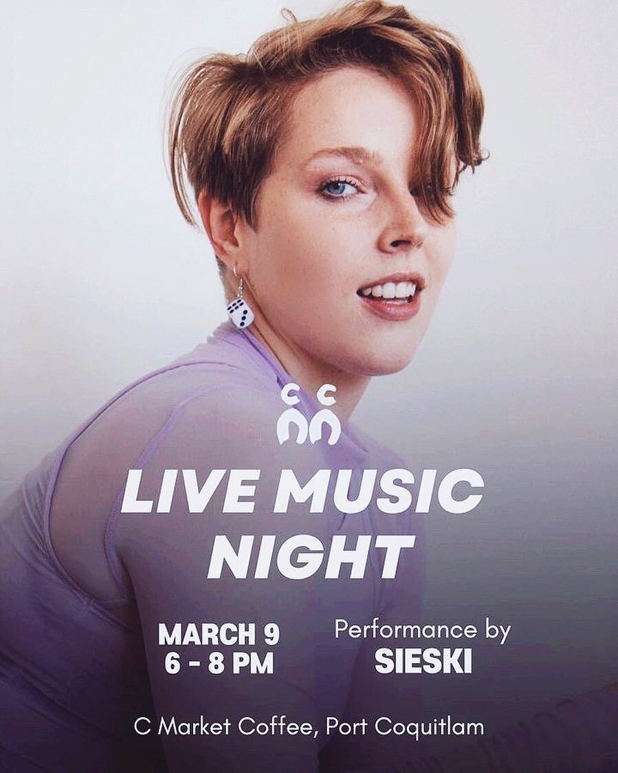 If you happen to be in the neighbourhood on Thursday, I&rsquo;m bringing an extra special set to @cmarket_coffee 🔮 Fun fact: I grew up in a couples places in BC, but my earliest childhood memories were made in Coquitlam, so.. join me for a lowkey cu