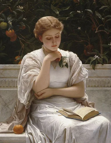 In the Orangery (1878) by Charles Edward Perugini