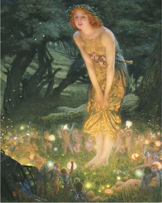 Midsummer Eve by Edward Robert Hughes, 1908