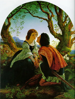 Hesperus, the evening star, sacred to lovers by Joseph Noel Paton, 1857