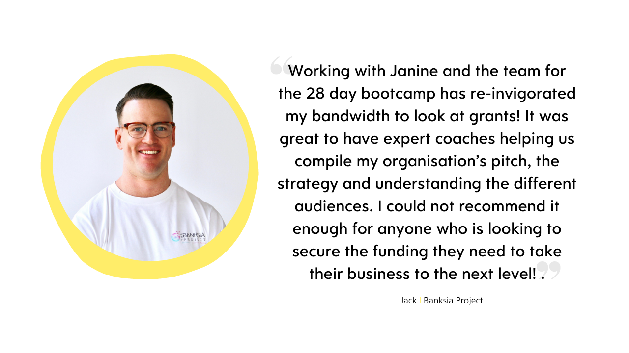 “Janine makes the world of grants seem easy and you leave feeling empowered of where grants can help in growing your business! Highly highly recommend!” (5).png