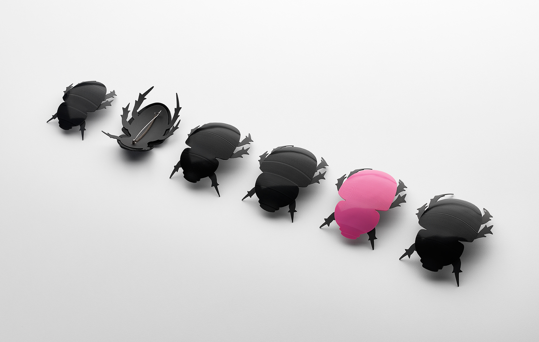 Beetle brooches