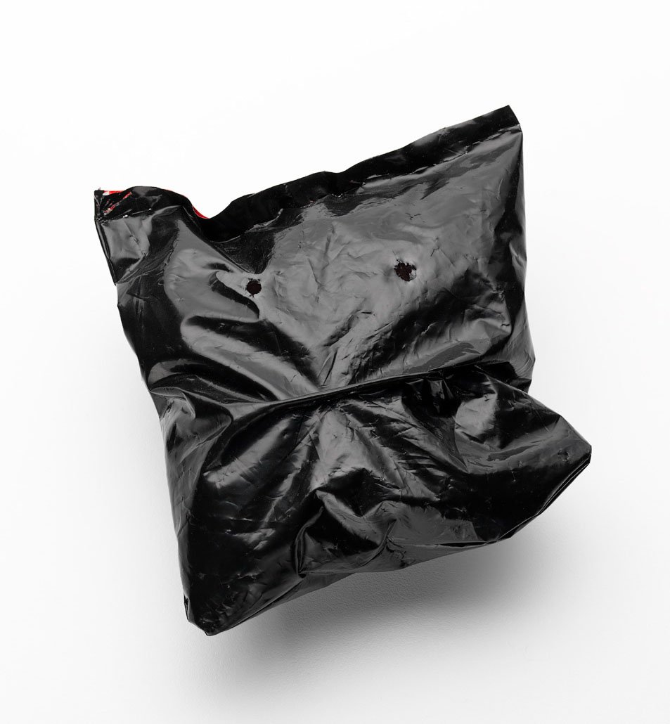 Lisa Furno, Trash-Bag Monster (cropped), 2019, Made from plastics I have touched in day to day life,  Brooch, 150 x 120 x 40mm, Image Grant Hancock .jpg