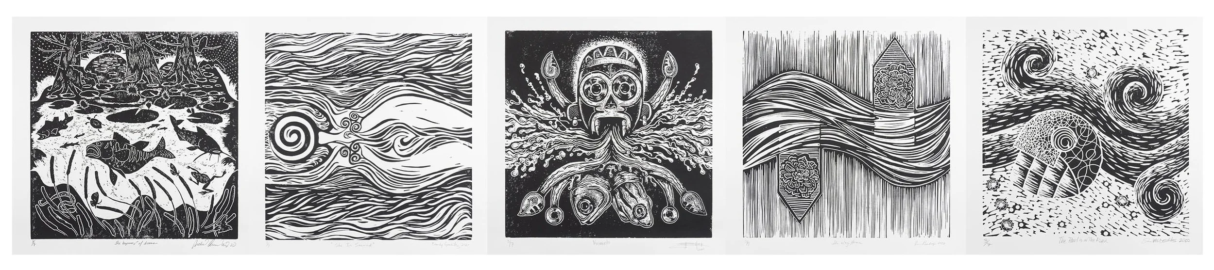 The Pearl is in the River print suite