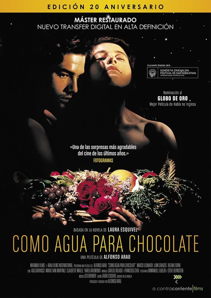 Movie viewing & discussion: como agua para chocolate (Intermediate & higher levels) (Copy)
