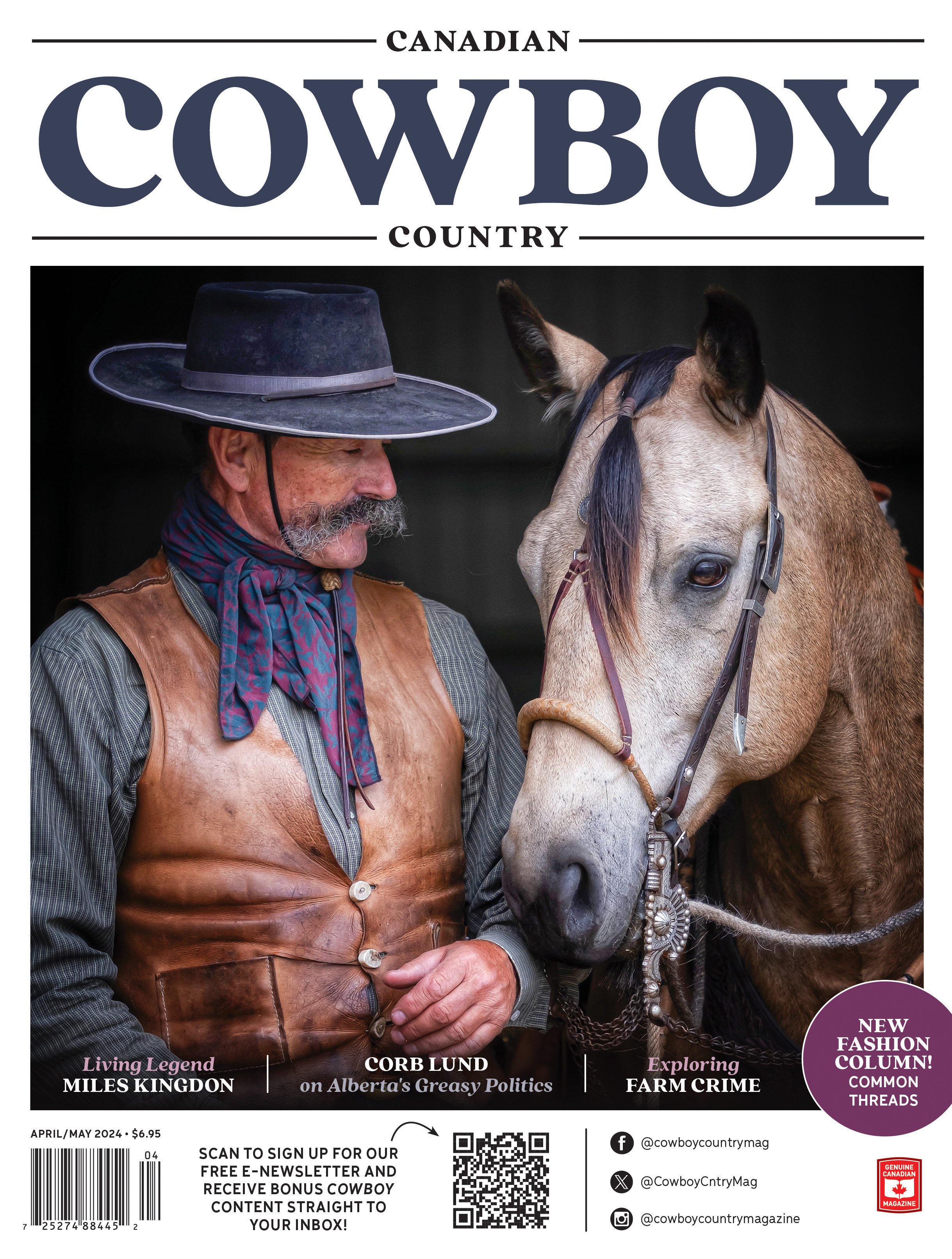 Canadian Cowboy Country magazine April/May 2024